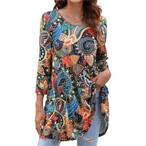 Women's Tops 3/4 Sleeve Dressy Casual Plus Size Tunic Tops to Wear